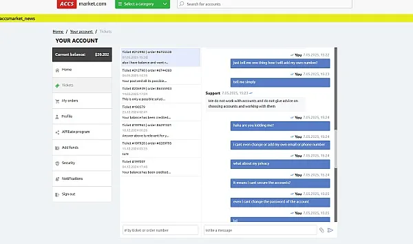 Accsmarket – Long-standing account market, suitable when needing to buy in large quantities